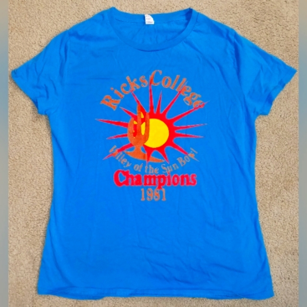New Cute, Funny Napoleon Dynamite Ricks College Ladies Cut Tee Unworn